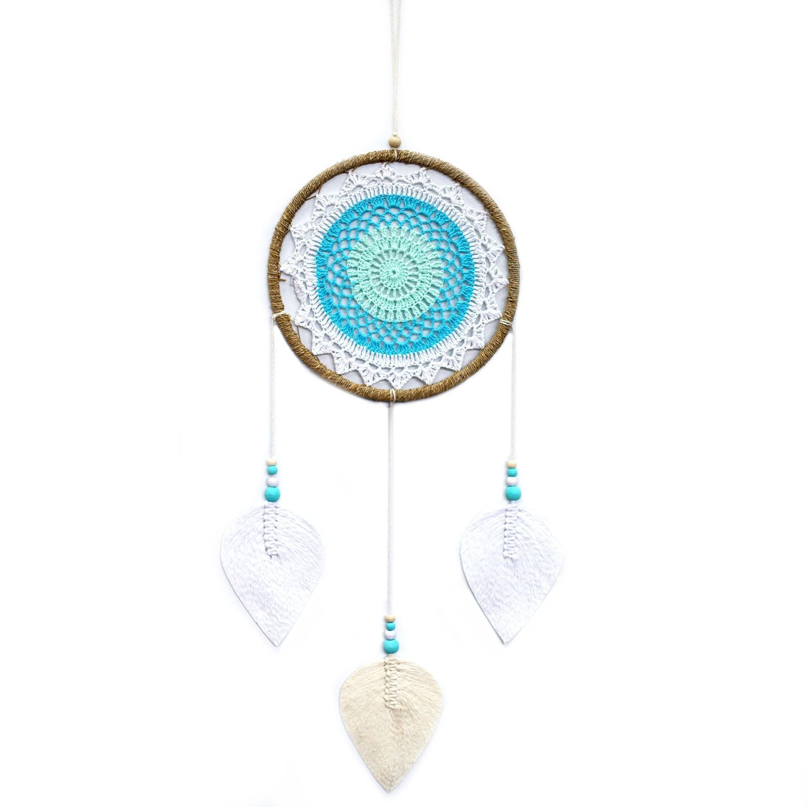 Large Turquoise Dream Catcher for Home Decor and Sweet Dreams