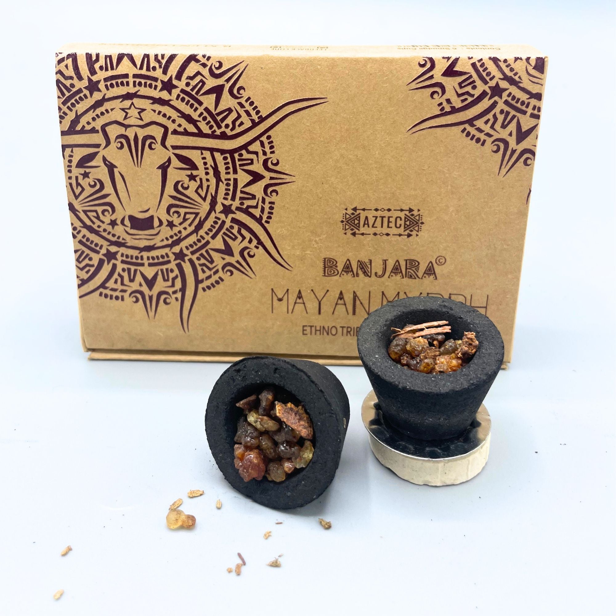 Banjara Resin Cups Mayan Myrrh for Unique Aromatic Experiences