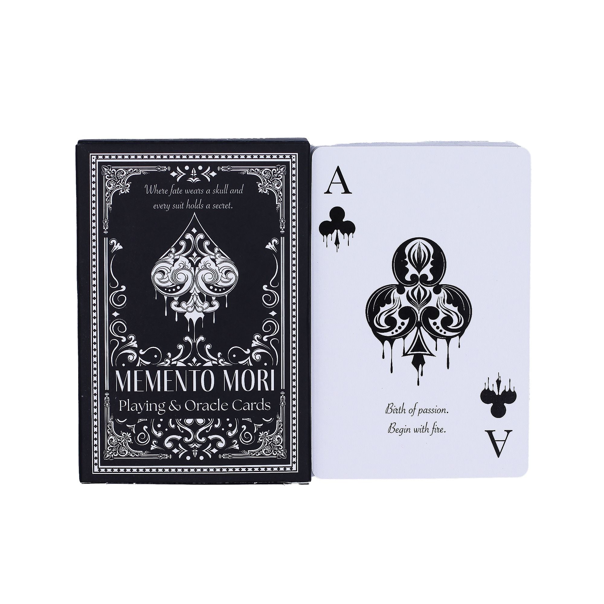 Memento Mori Gothic Playing & Oracle Cards for Unique Gameplay