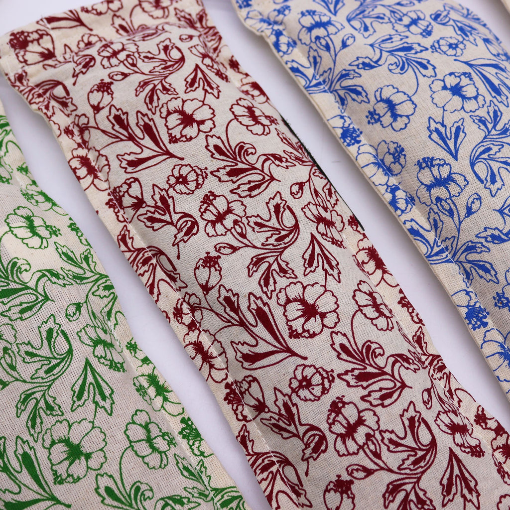 Natural Cotton Wheat Bags with Rope Handle in Vibrant Purple