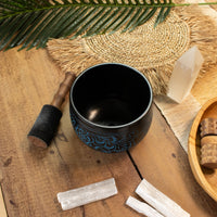 Cauldron Singing Bowl - Magic Mushroom - Blue (15cm)