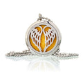 Aromatherapy Diffuser Necklace with Angel Wings Design 30mm Size