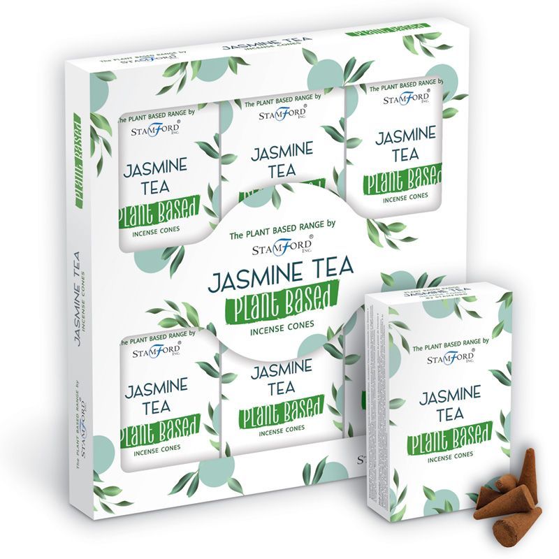 Plant Based Incense Cones Jasmine Tea for Home Fragrance Use