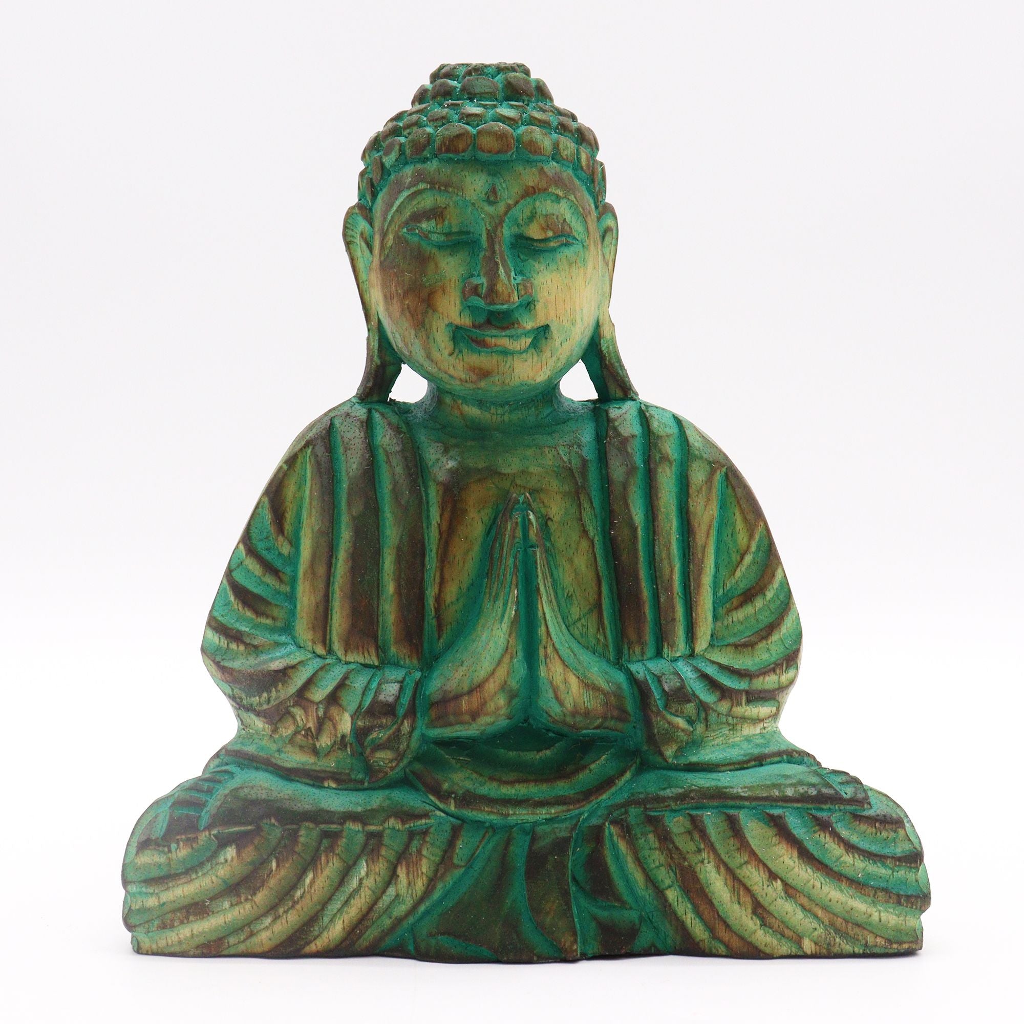 Buddha Feng Shui Set with Green Buddha Knot for Harmony and Peace