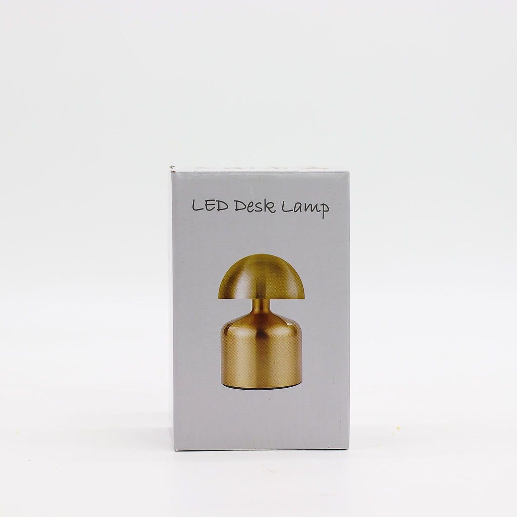 Dome Mushroom Silver Touch Lamp with USB C Rechargeable Design