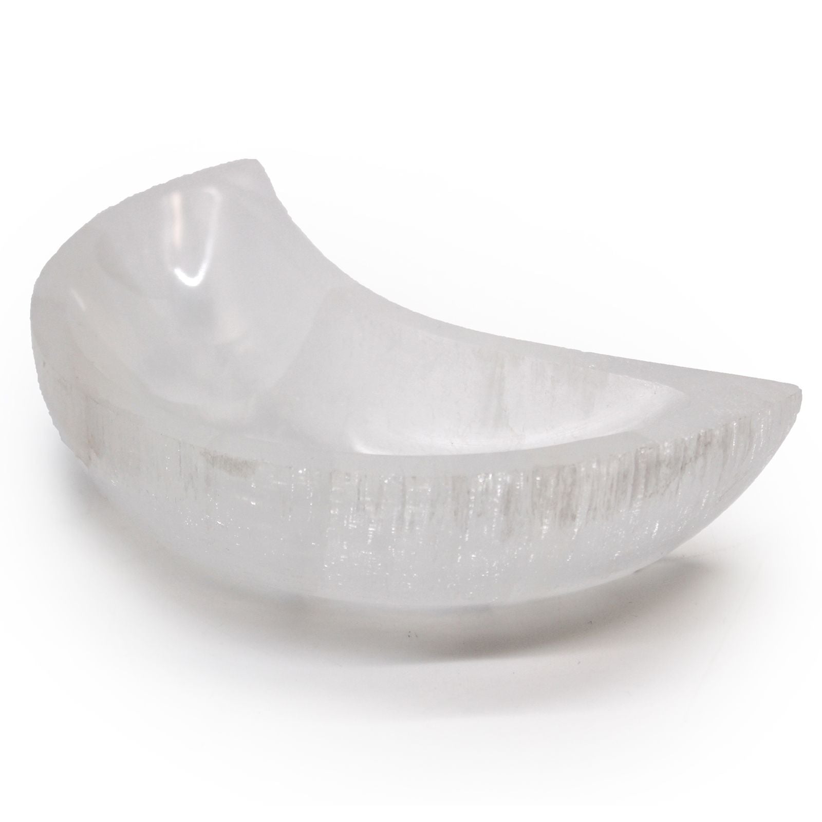 Selenite Moon Bowl 15cm for Elegant Home Decor and Unique Gifts