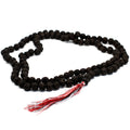 108 Rudraksha Mala Dark with Chunky Tassel for Spiritual Practices