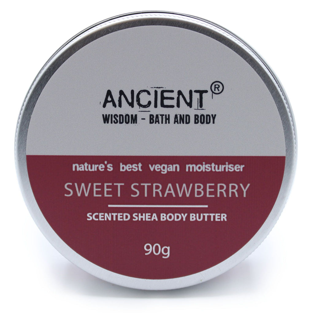Scented Shea Body Butter 90g Indulge in Sweet Strawberry Bliss