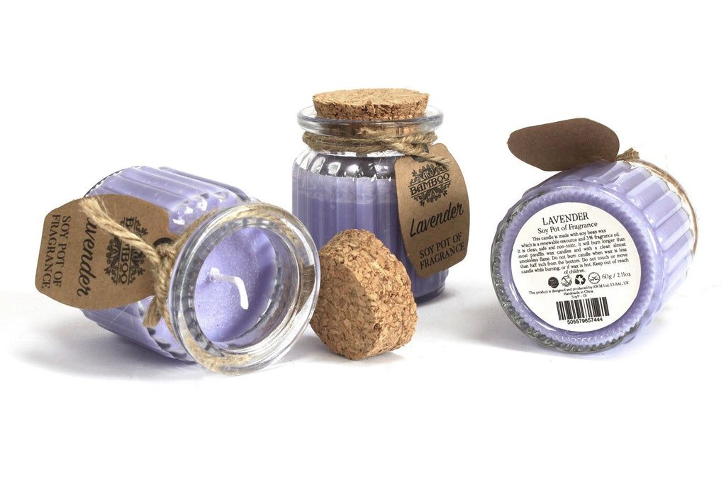 Lavender Soy Pot of Fragrance Candles for Home Decor and Gifting