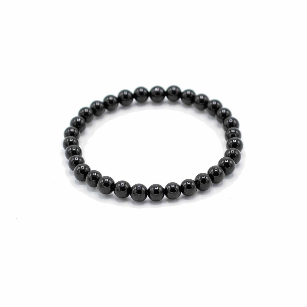 Gemstone Manifestation Bracelet with Black Agate for Protection