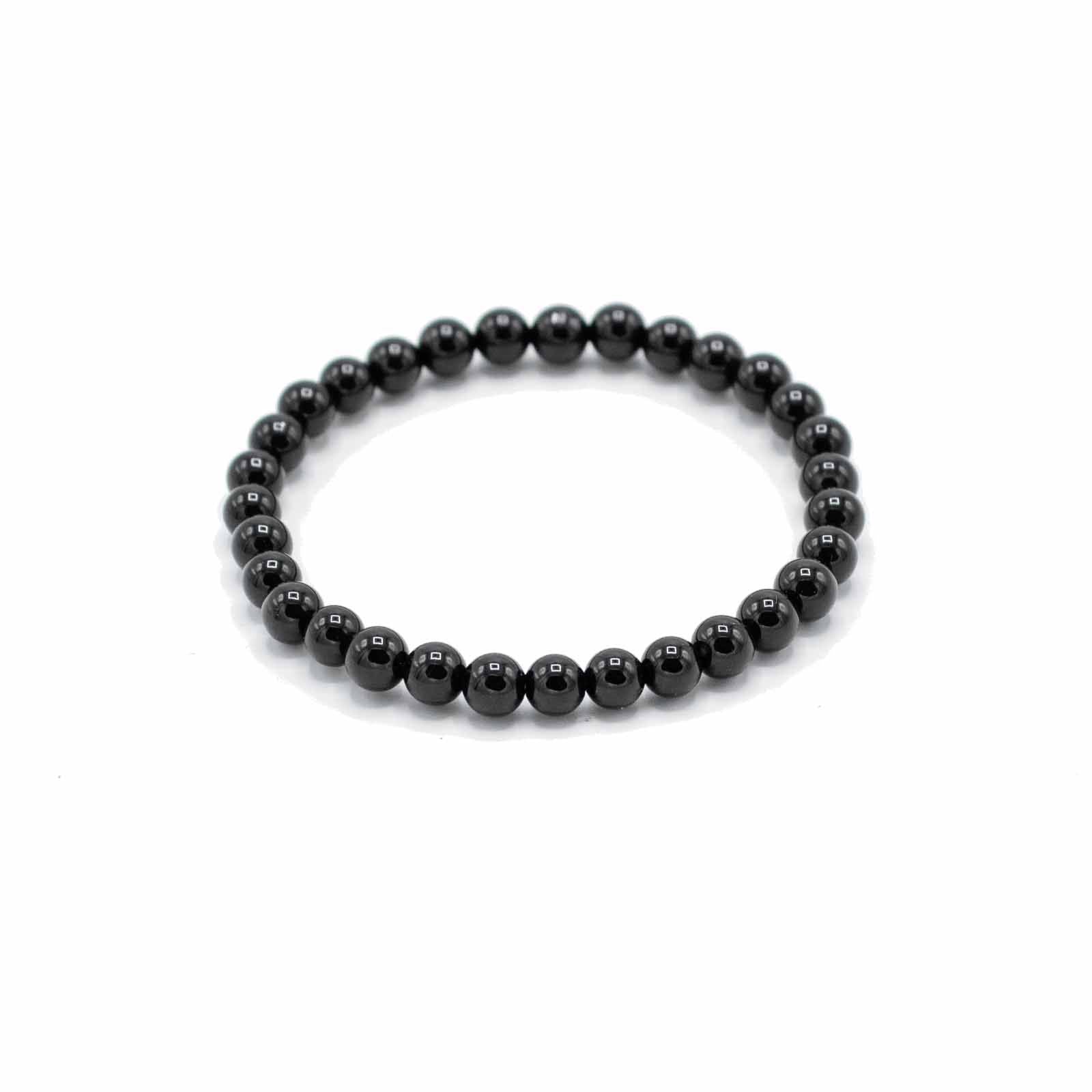 Gemstone Manifestation Bracelet with Black Agate for Protection
