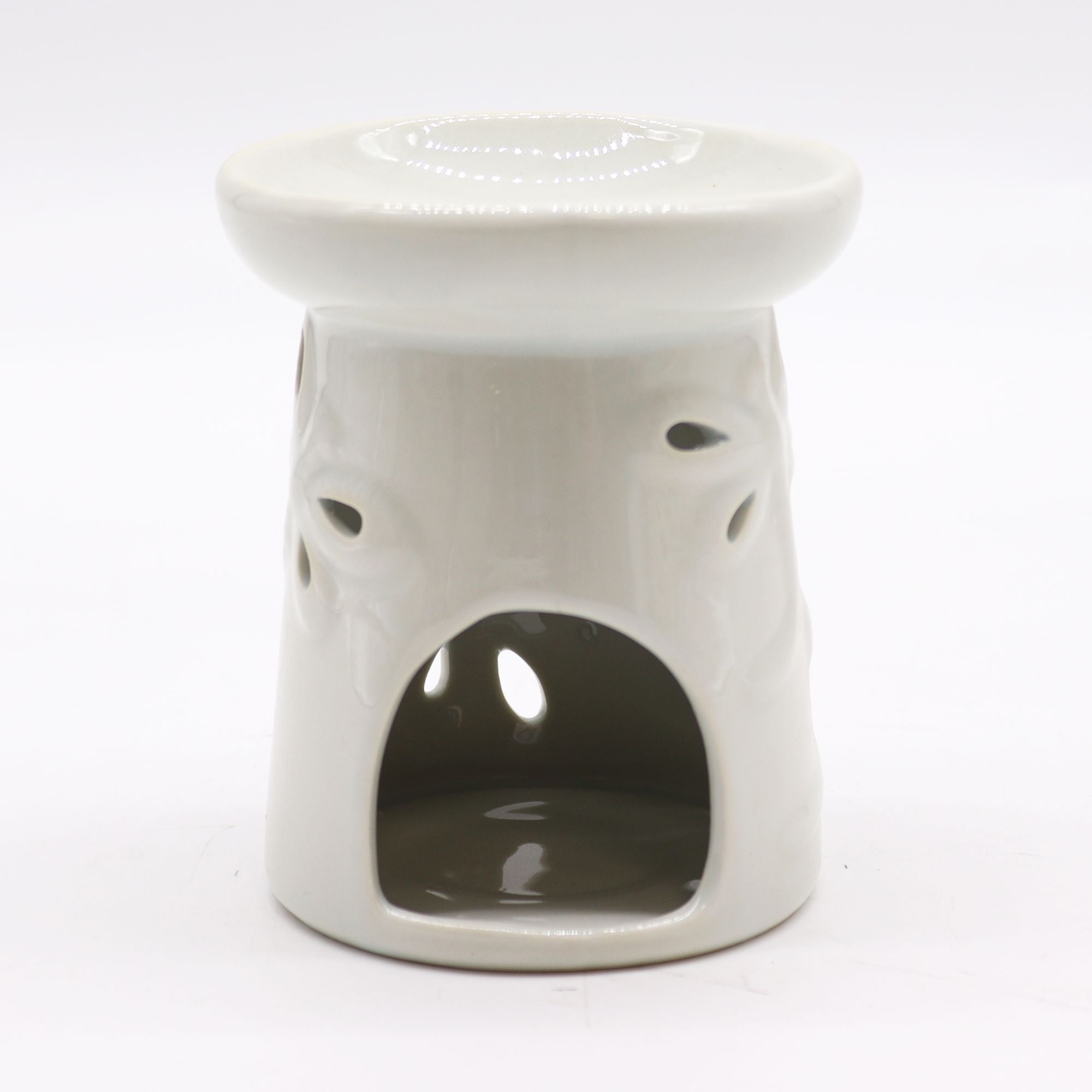 Classic White Dragonfly Oil Burner for Home Fragrance Decor