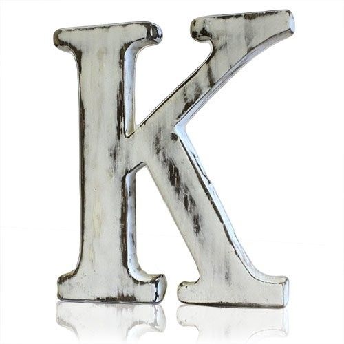 Shabby Chic Letter K for Home Decor and Personalisation Ideas