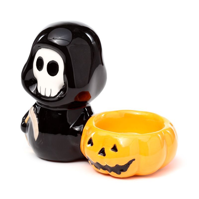 Ceramic Skull Boy Tea Light Candle Holder for Unique Décor