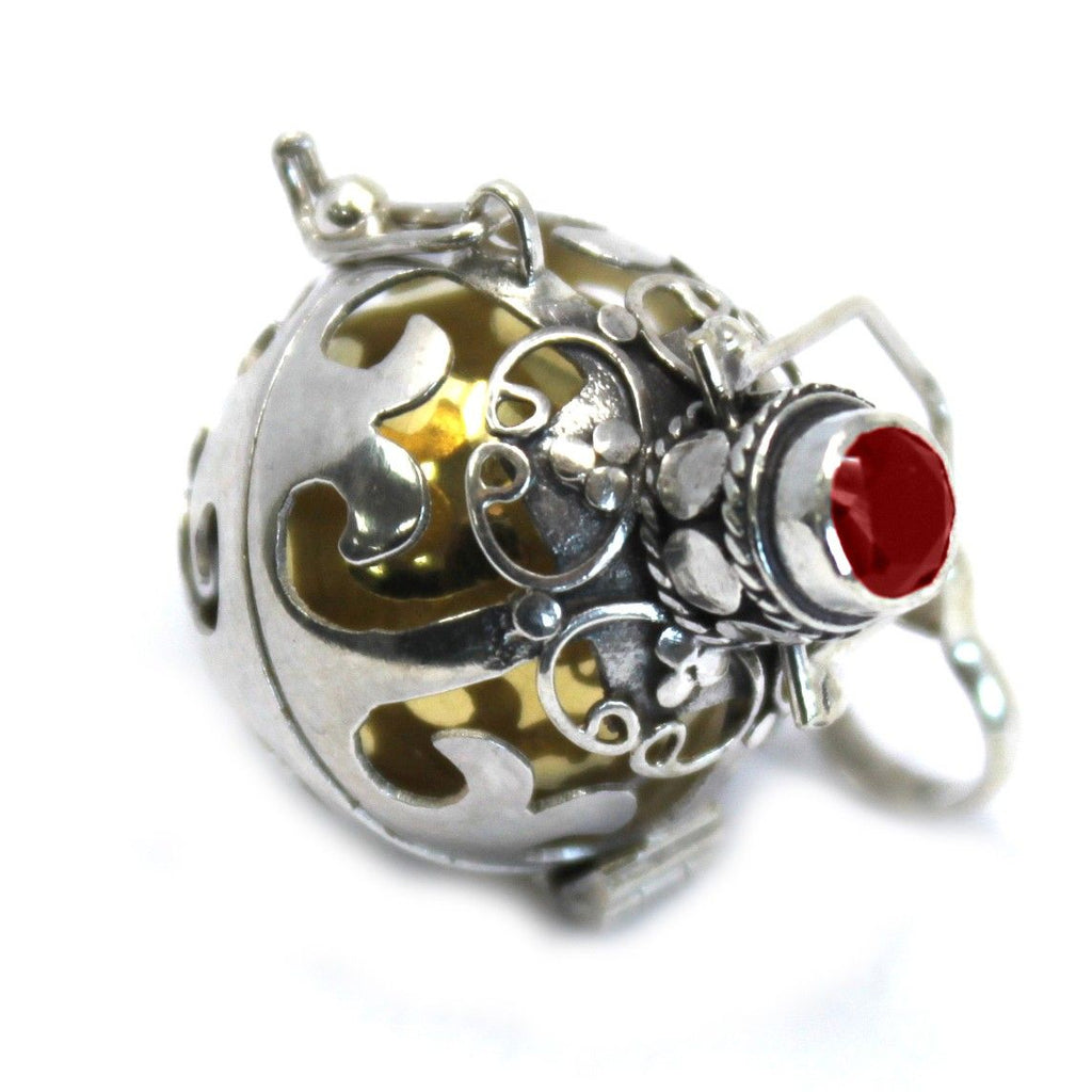 Silver Angel Bell Magic 18mm for Attracting Good Fortune