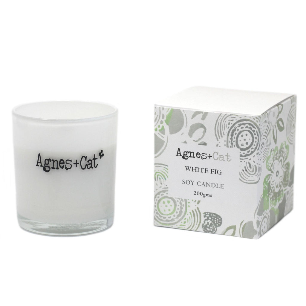 Agnes + Cat White Fig Votive Candle for a Relaxing Ambiance Experience