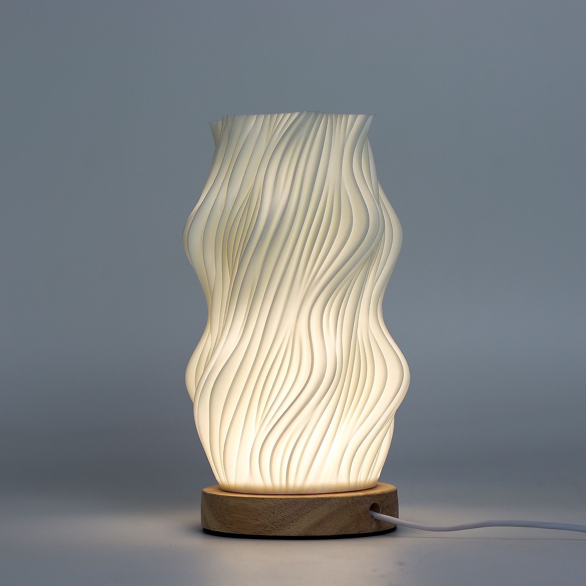New Wave Lamp USB C with Star Twisted Design and 3 Settings
