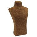 Medium Classic Bust Display Stand in Chocolate for Jewellery Showcase