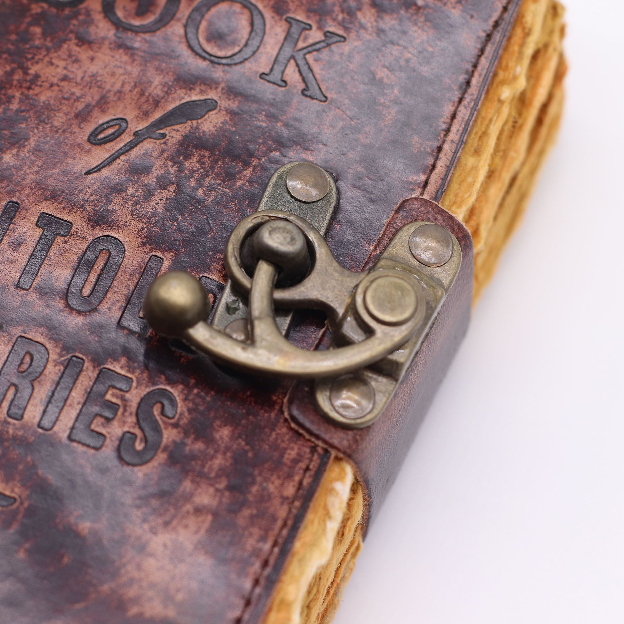 Fat Deckled Leather Notebook The Book of Untold Stories Journal