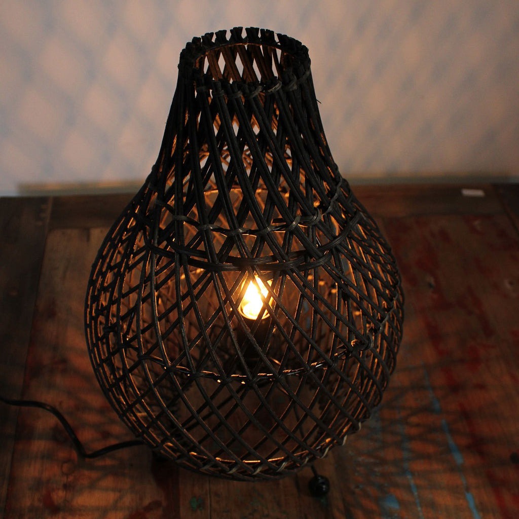 Unique Black Rattan Table Lamps for Elegant Home Decor Lighting