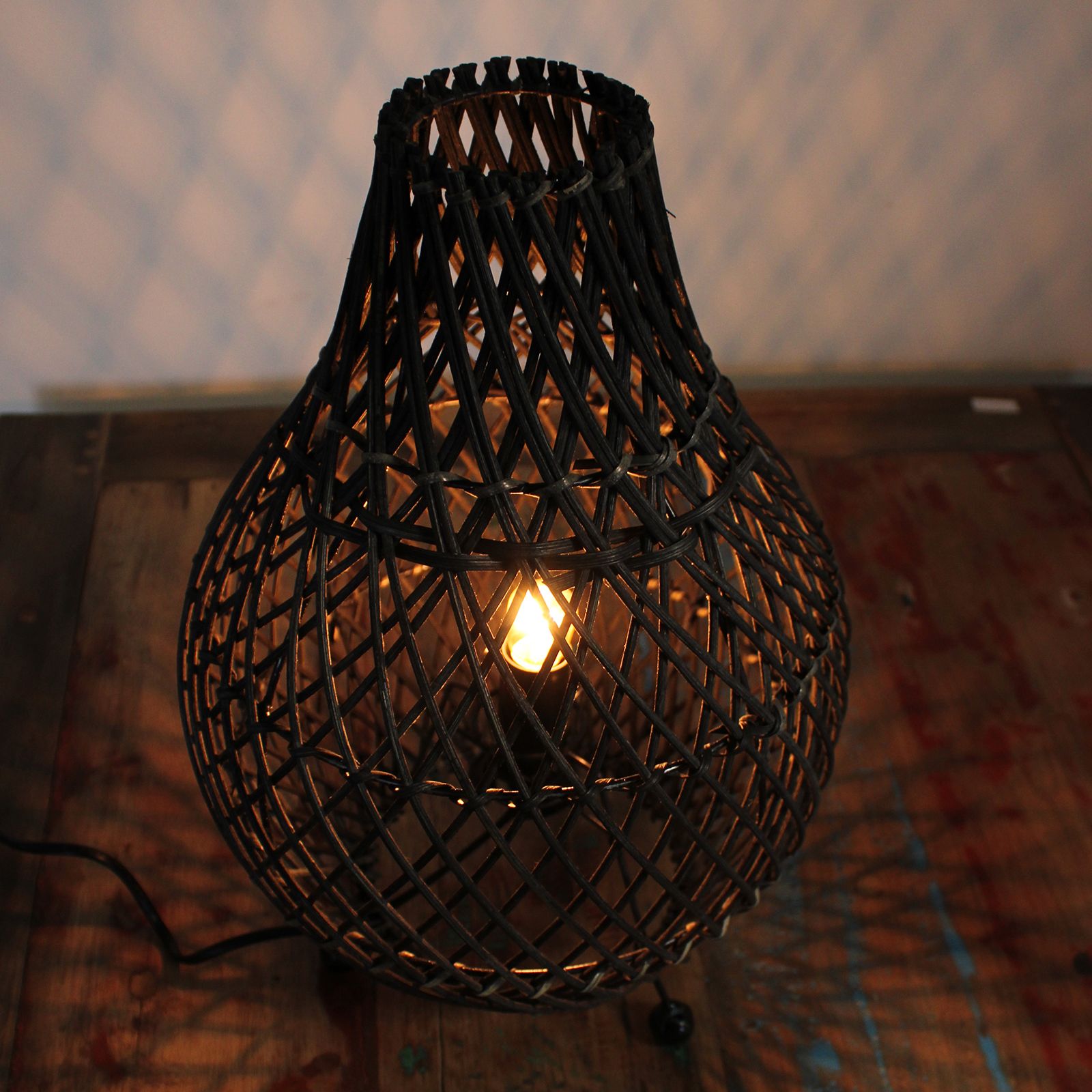 Unique Black Rattan Table Lamps for Elegant Home Decor Lighting