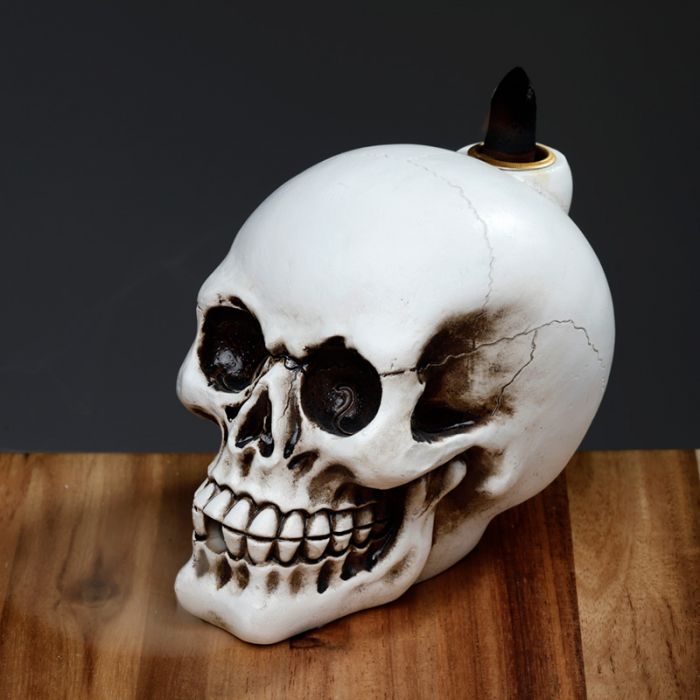Skull Backflow Incense Burner for Captivating Smoke Effects