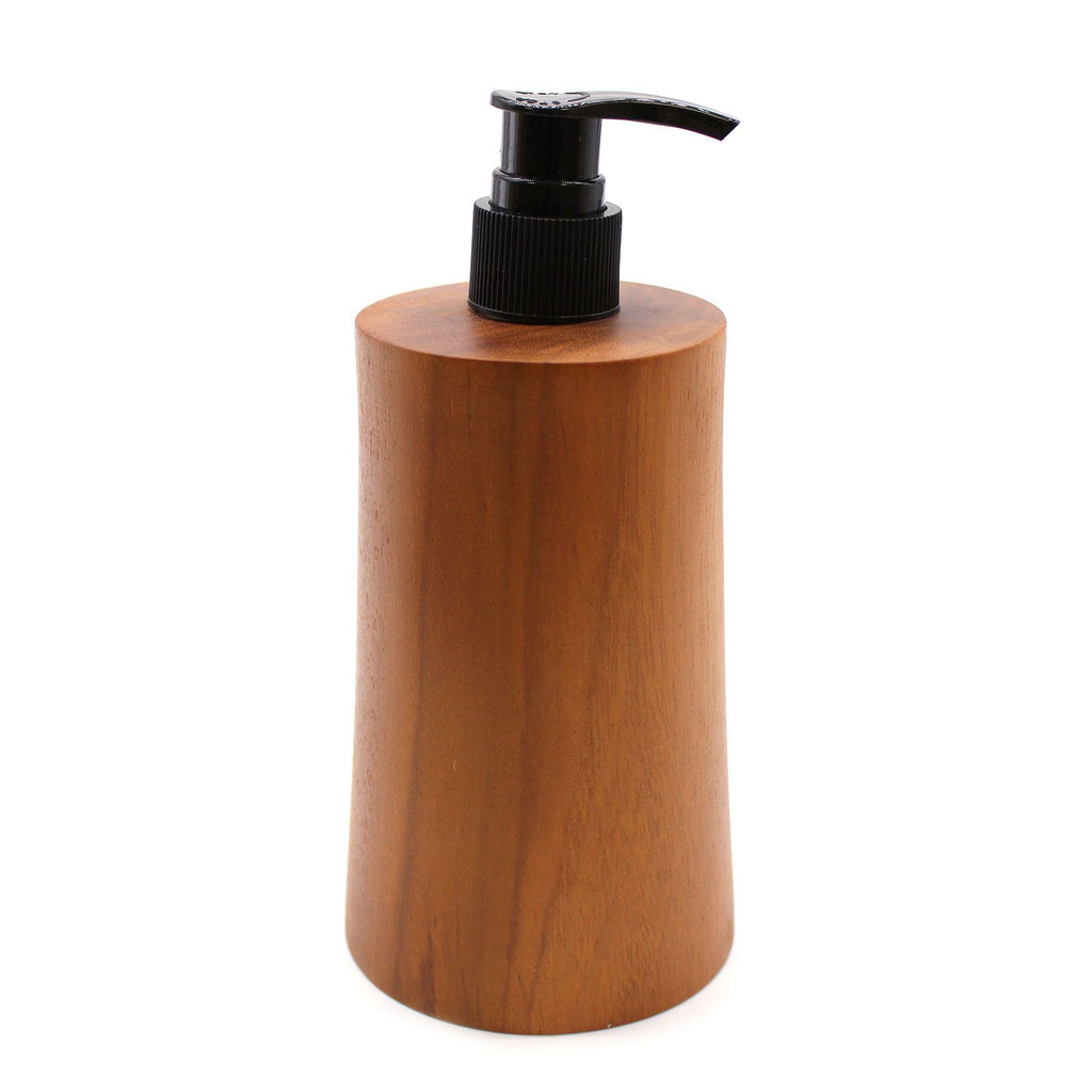 Natural Teakwood Soap Dispenser Taper for Elegant Home Decor