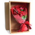 Boxed Hand Soap Flower Bouquet in Red for Unique Gift Giving Ideas
