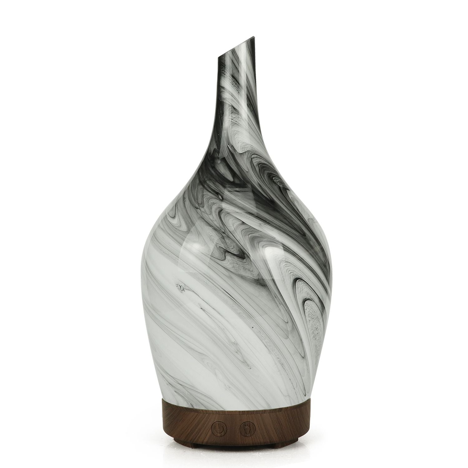 Aroma Atomiser Glass Abstract Grey USB Diffuser for Home Use
