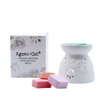 Agnes + Cat Wax Melter with Four Soy Wax Melts