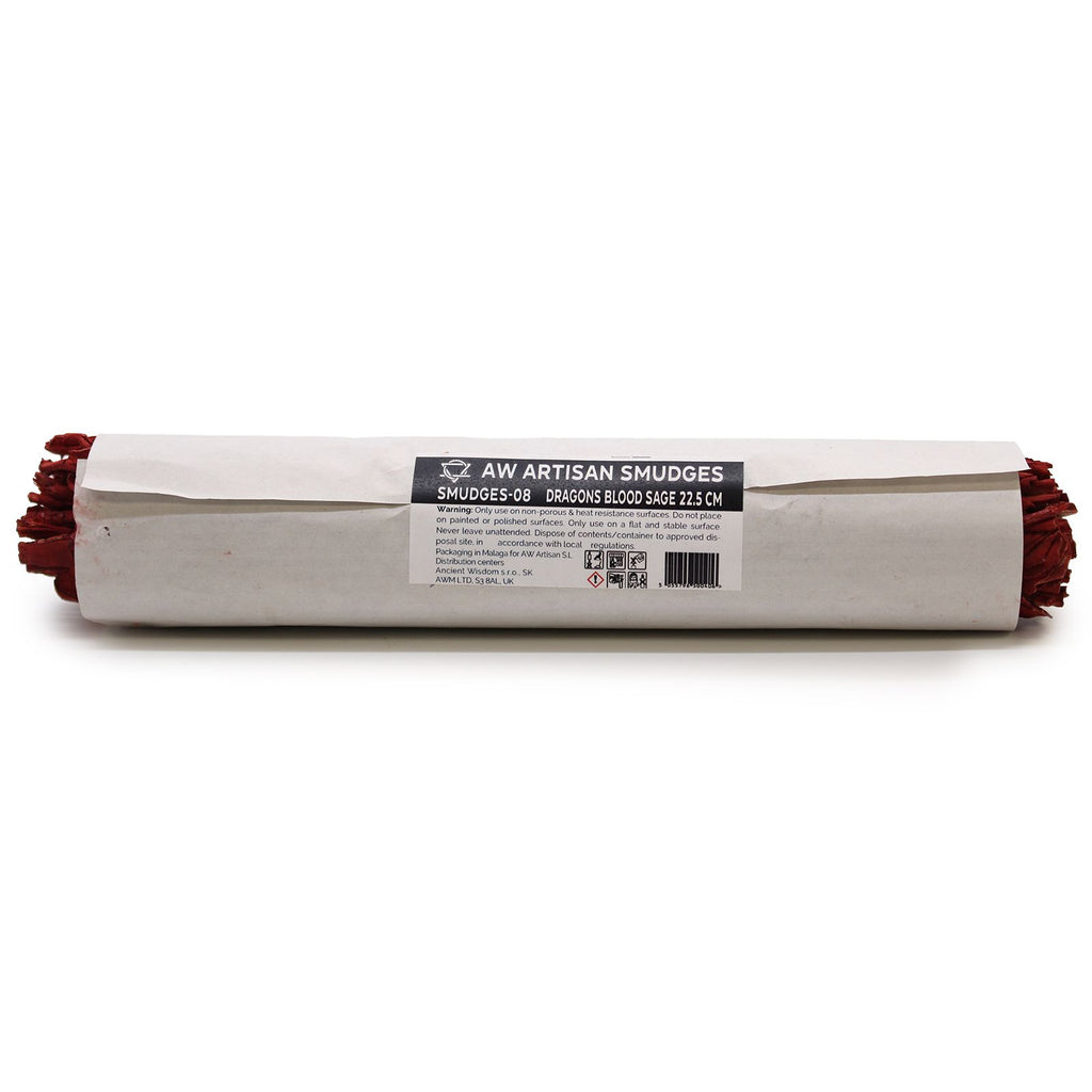 Smudge Stick Dragons Blood Sage 22.5 cm for Cleansing Rituals