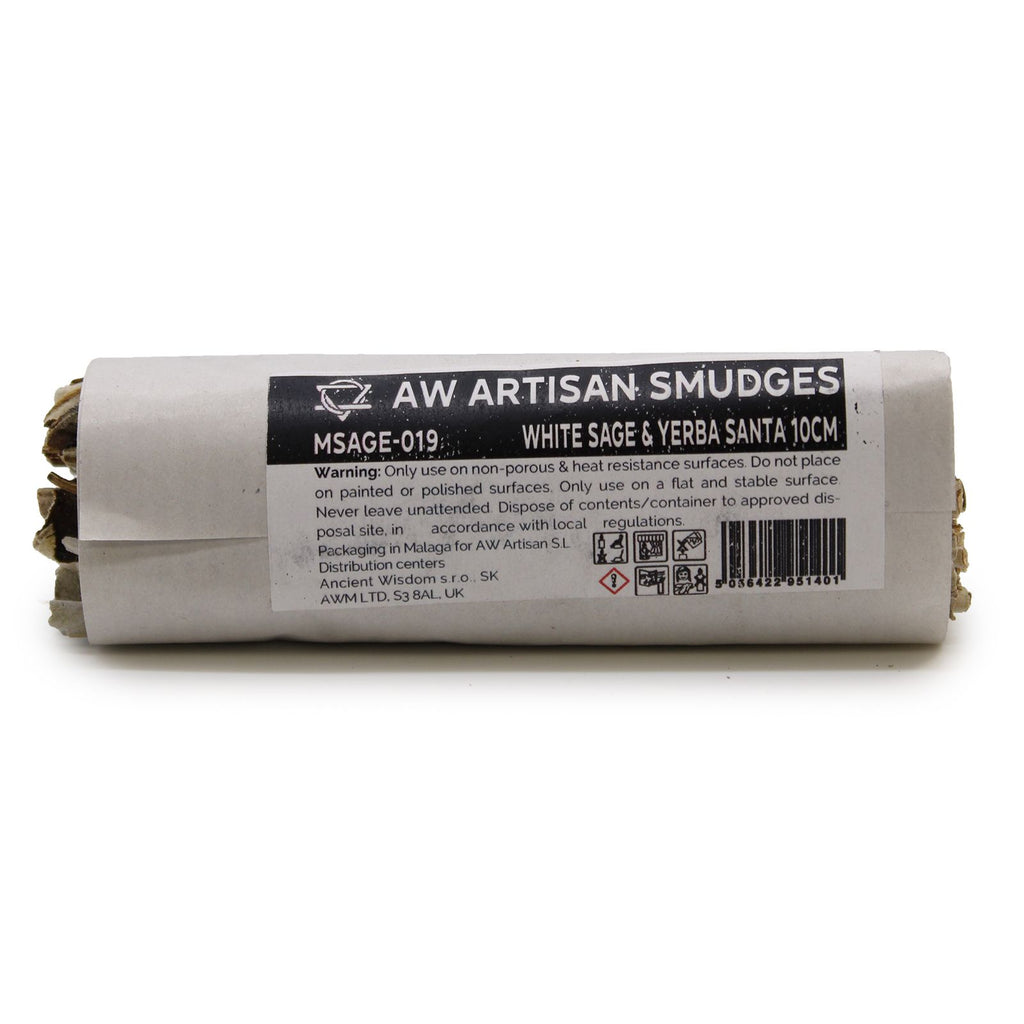 Smudge Stick White Sage and Yerba Santa 10cm for Cleansing Rituals
