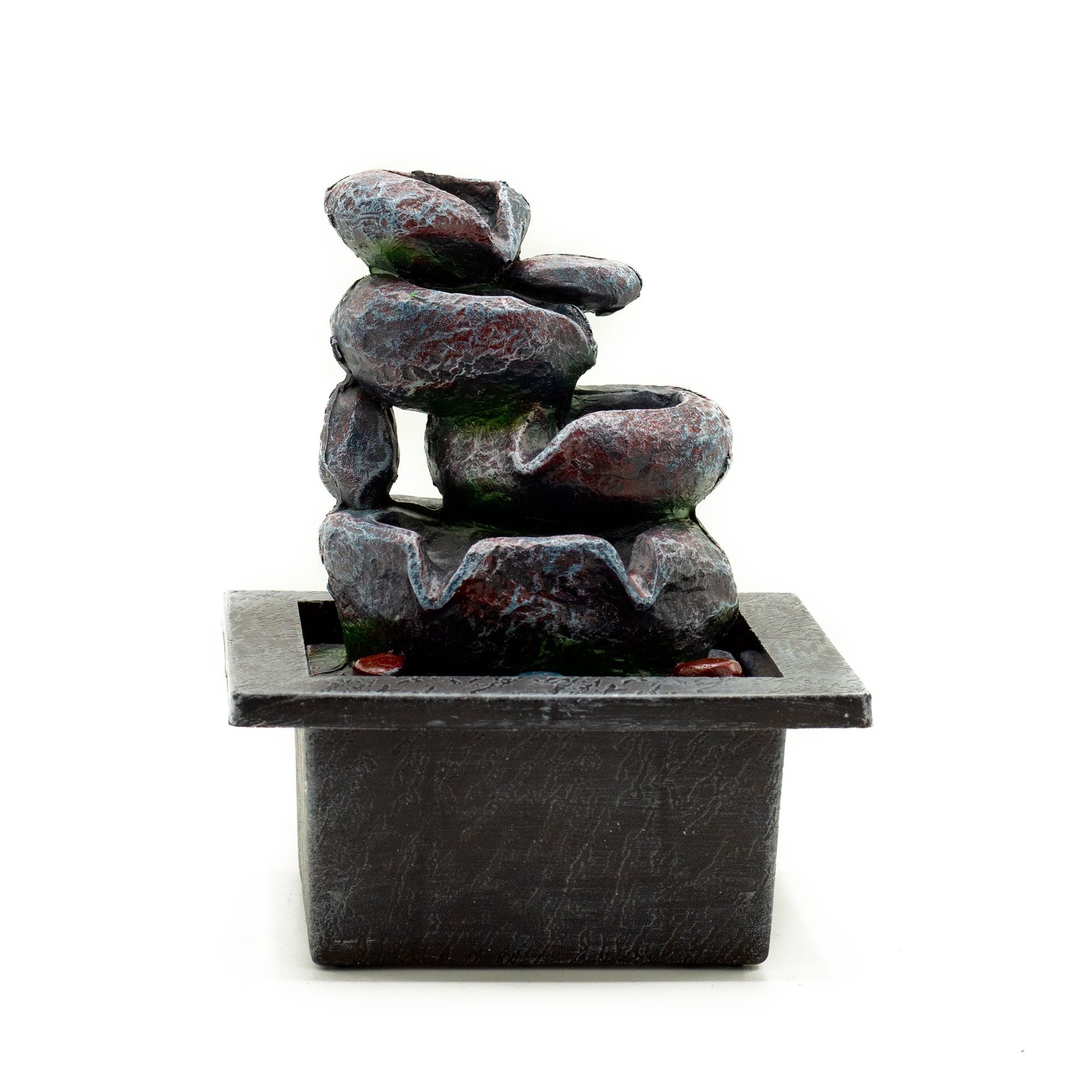 Cascading Pots Tabletop Water Feature 20cm for Home Decor