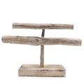 Double Branch Jewellery Stand in Whitewash for Stunning Displays