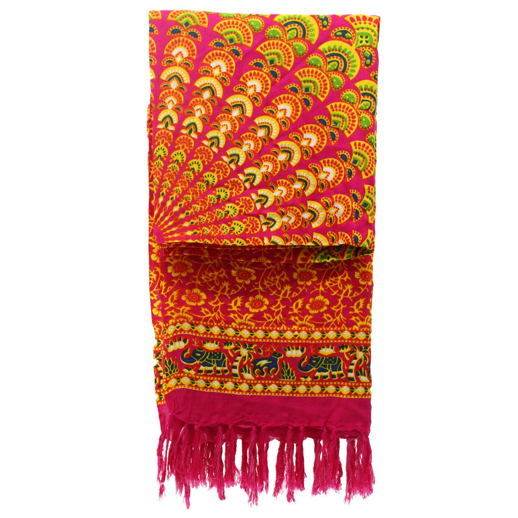 Ruby Lime Mandala Sarongs for Stylish Beachwear and Summer Fun