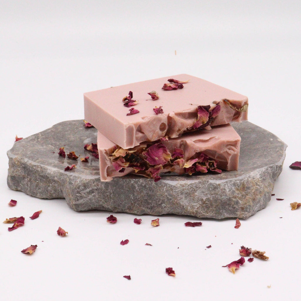 Enchanted Rose Soap Loaf with Floral and Vanilla Fragrance