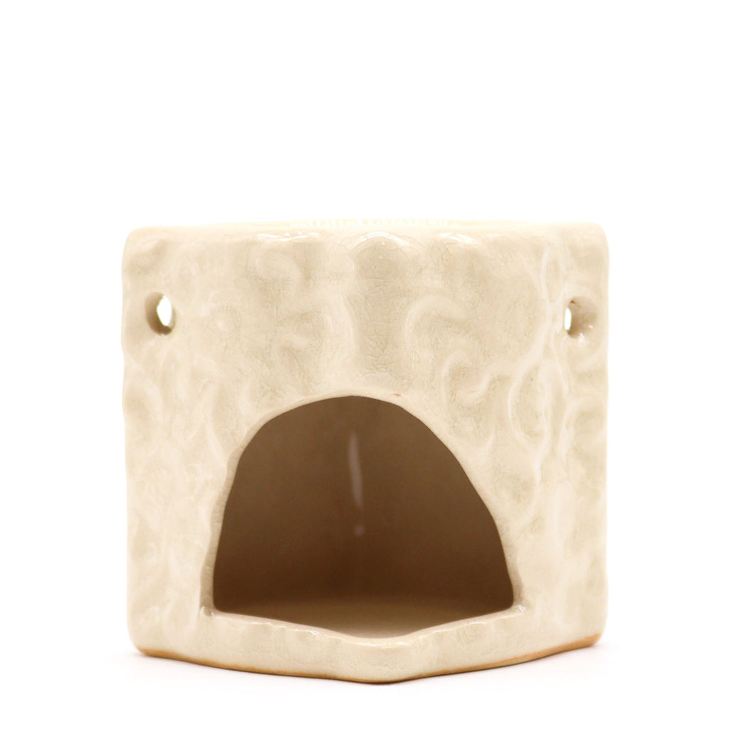 Classic Small Square Floral Oil Burners for Home Fragrance Use