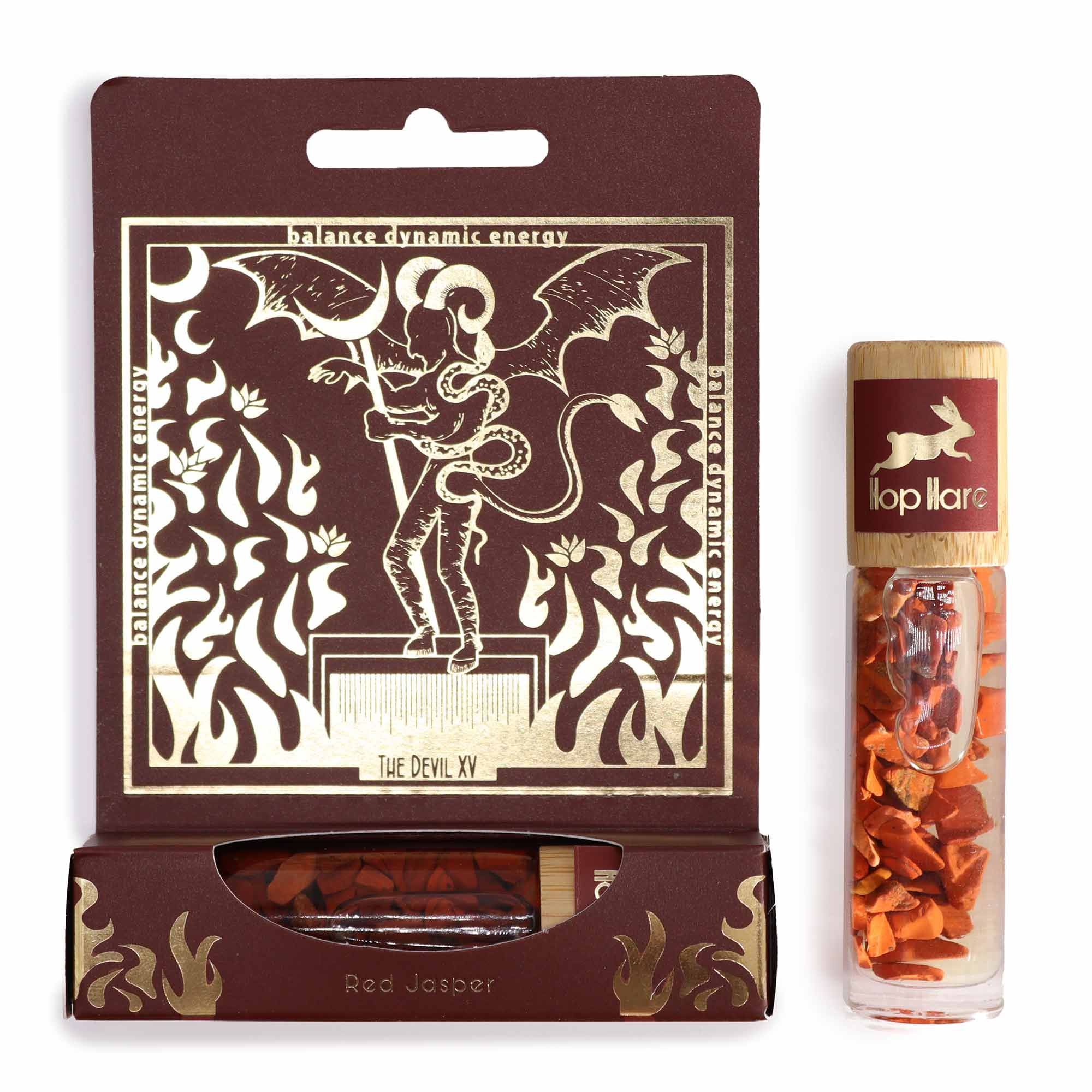 HH Tarot Roll On The Devil with Red Jasper Essential Oil Blend