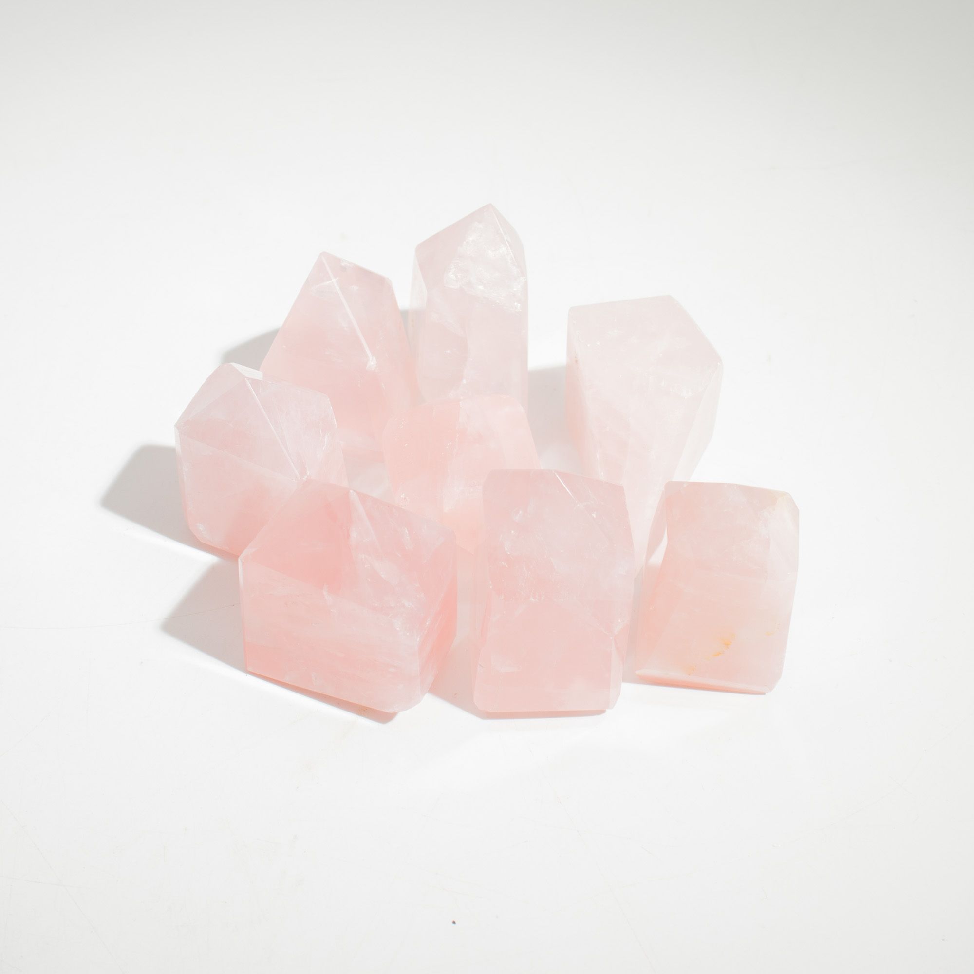 Gemstone Points Indian Rose Quartz 6cm Elegant Decorative Accent