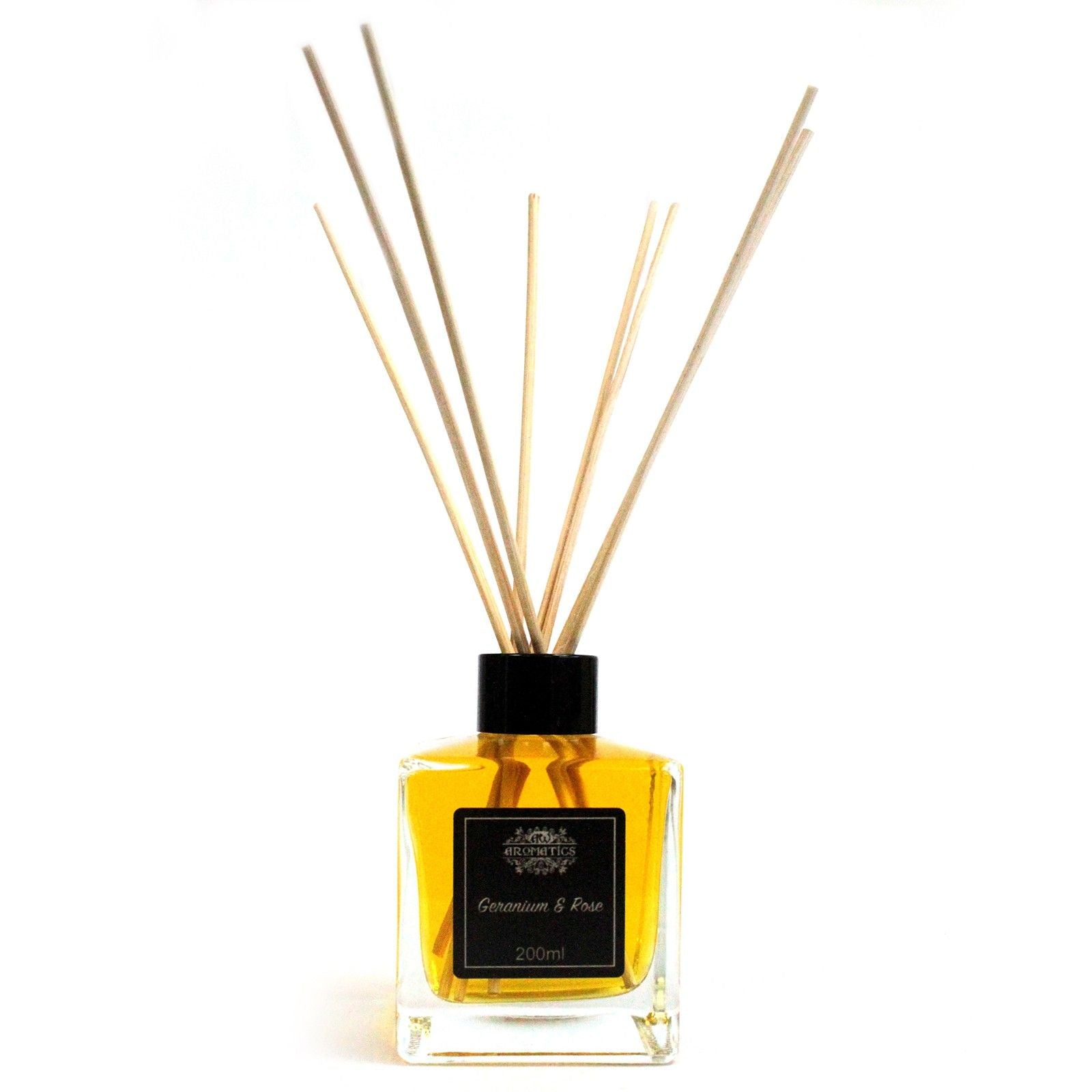 200ml Geranium & Rose Essential Oil Reed Diffuser for Home Fragrance