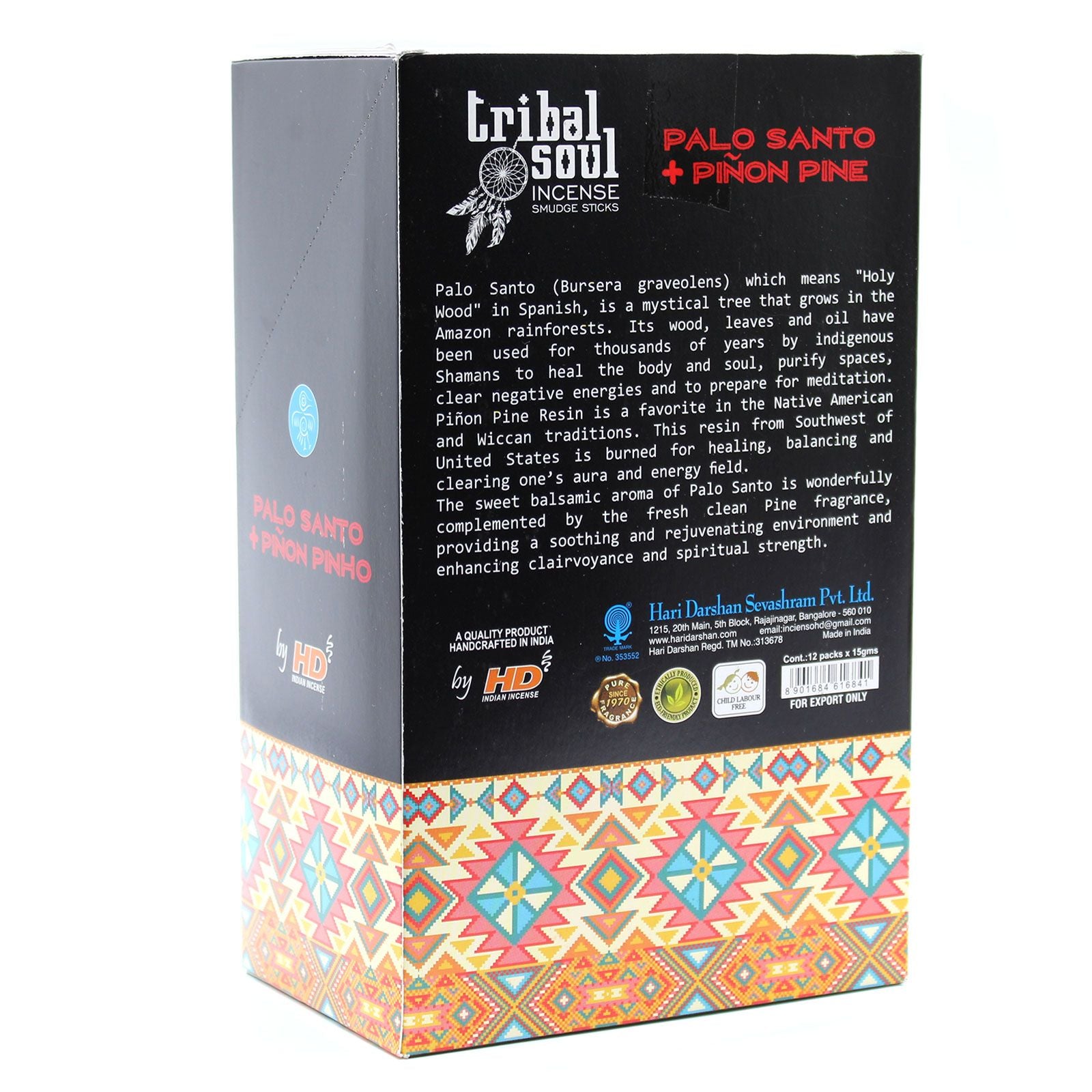 Tribal Soul Incense Sticks with Palo Santo and Piñon Pine Blend