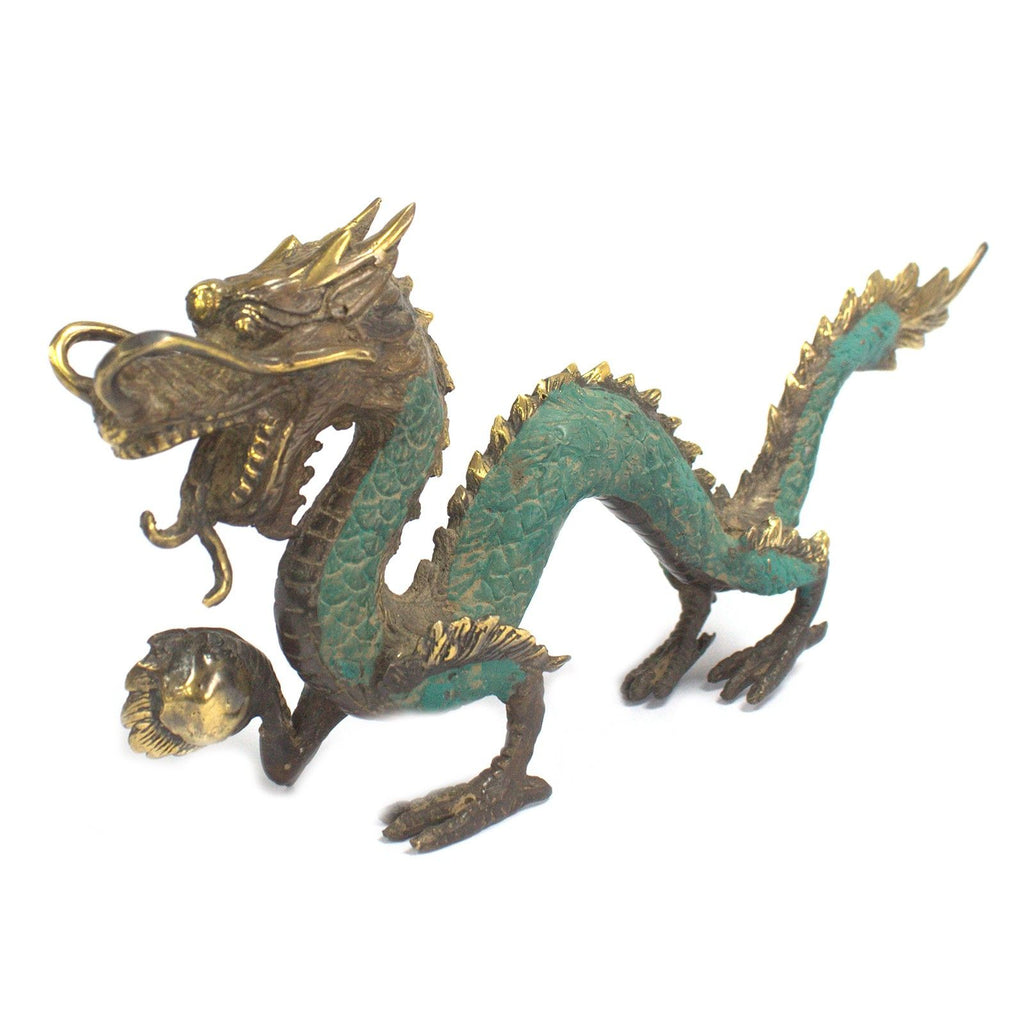 Fengshui Medium Dragon with Ball 27cm for Home Serenity and Peace