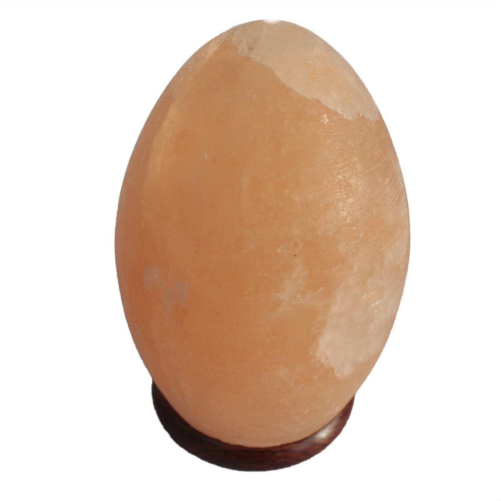 Himalayan Salt Lamp Egg with Wooden Base for Unique Home Decor