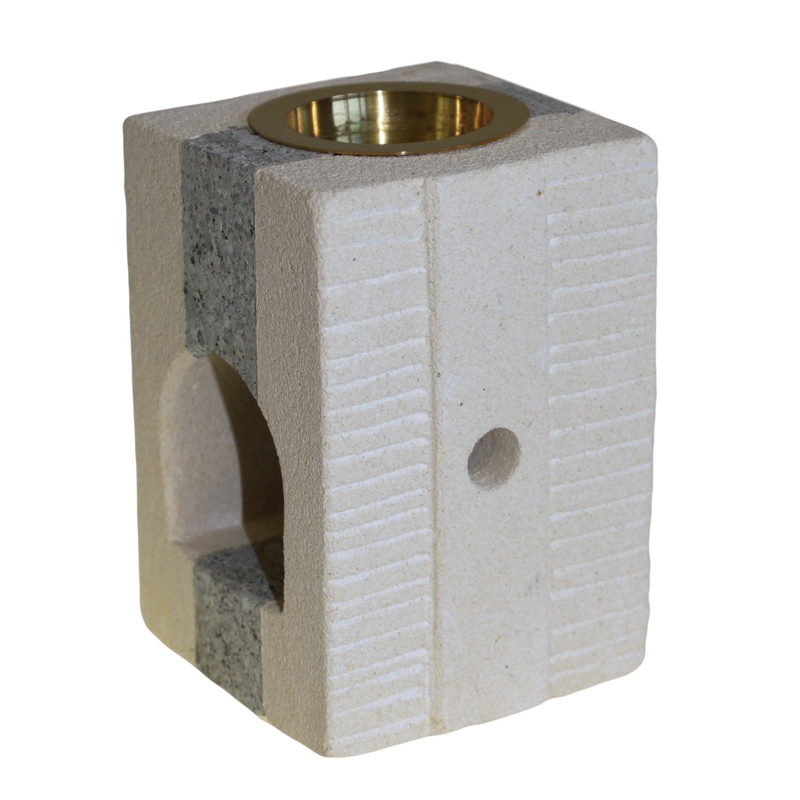 Elegant Square Stone Oil Burner Combo for Home Décor and Gifting