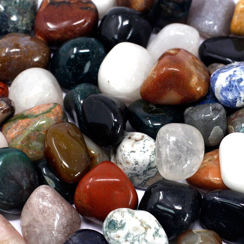 Mixed Gemstones 1kg Bag for Crafting and Decorative Projects