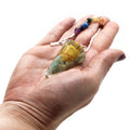 Orgonite Power Chakra Pendulum with Beautiful Flower of Life Design