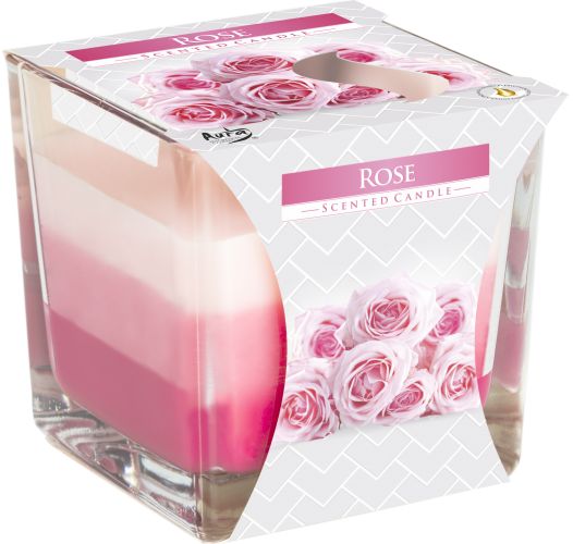 Rainbow Jar Candle Rose for Bright and Cheerful Home Decor