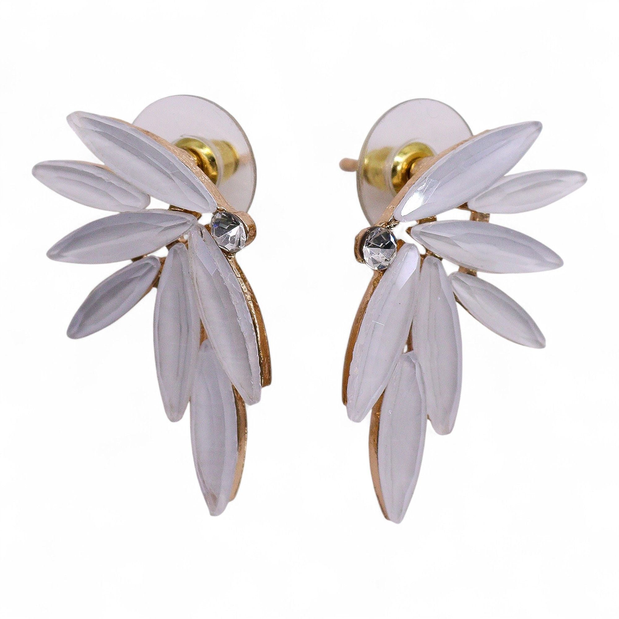 Pearl Vintage Glass Fairies Earrings for Whimsical Style