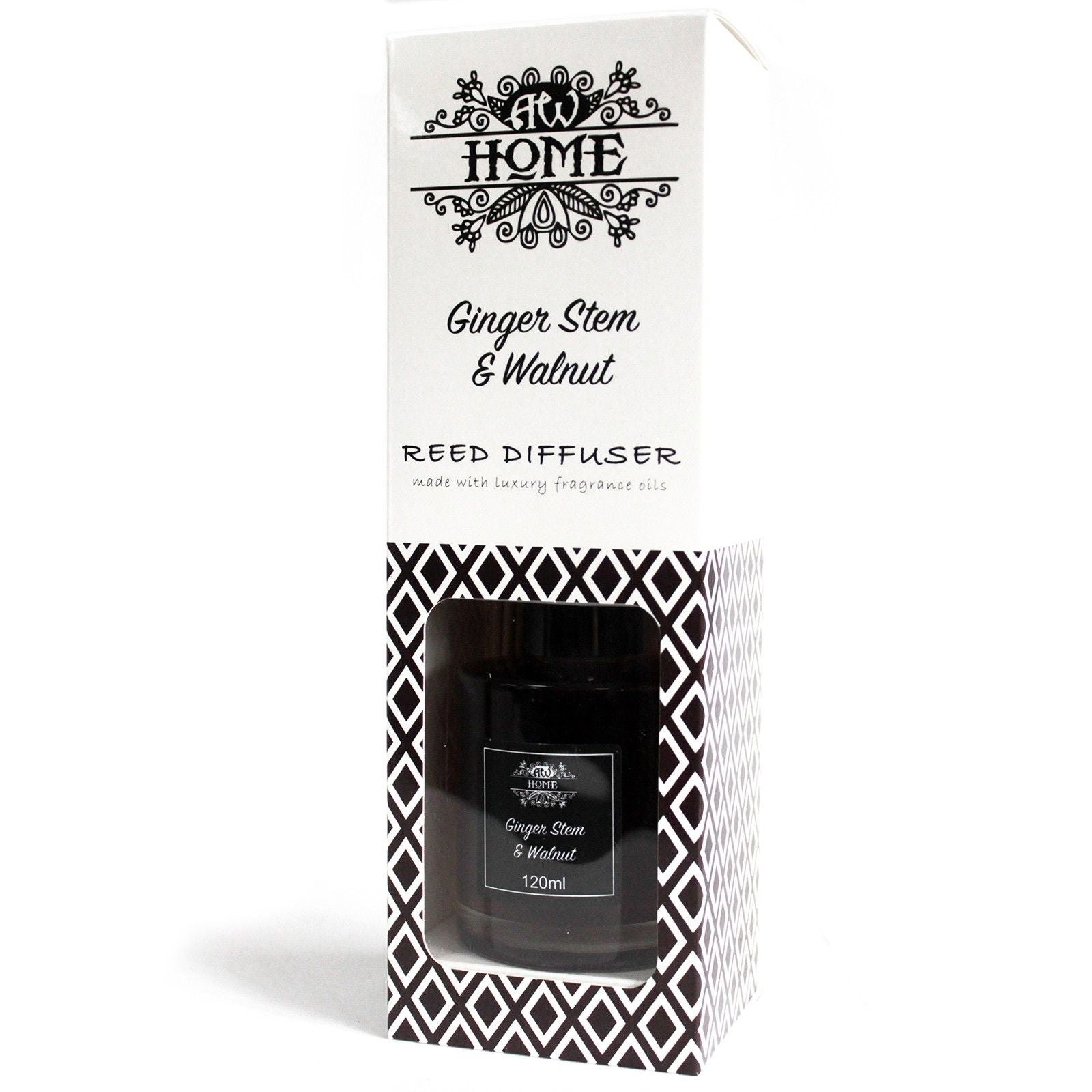 120ml Reed Diffuser Ginger Stem and Walnut for Home Fragrance