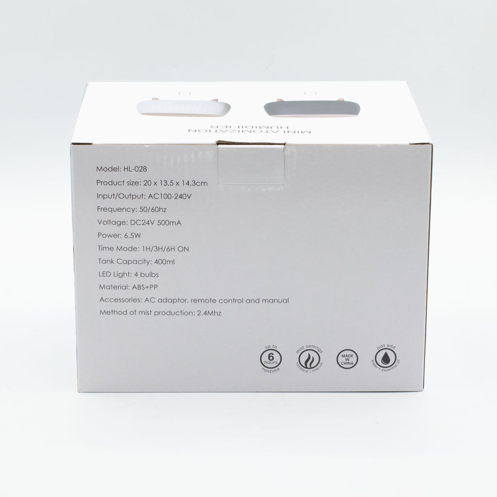 Futuristic Ribbed Aroma Diffuser with Colour Changing LED Light